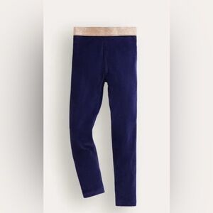 Mini Boden velvet leggings size 9-10y navy